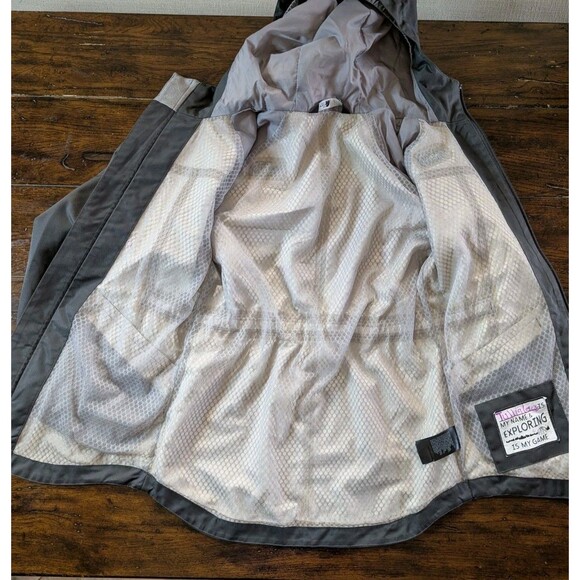 The North Face Jacket Girl's M (10-12) DryVent Gray Full Zip Hooded - Picture 10 of 15